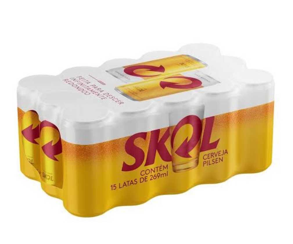 SKOL 269 ml Lata - 15 Unidades