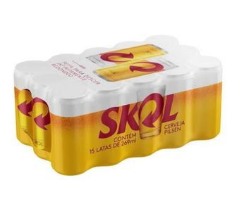 SKOL 269 ml Lata - 15 Unidades