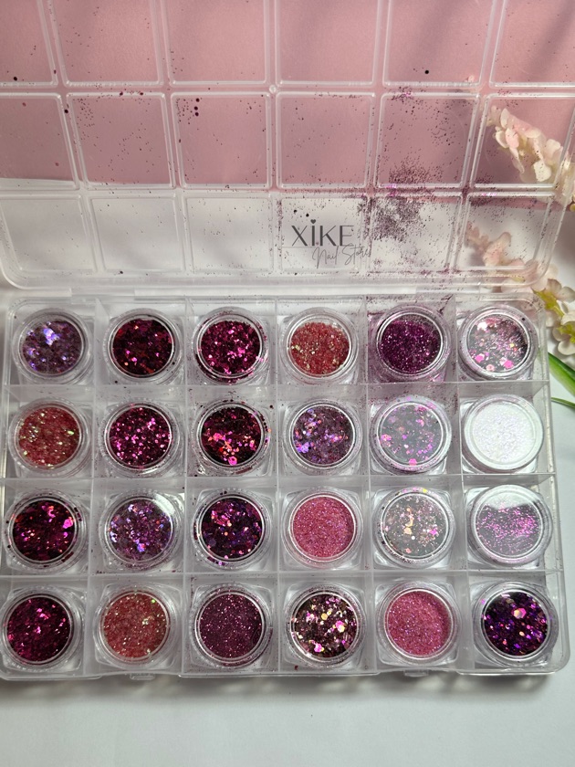 Caja Glitter Pink