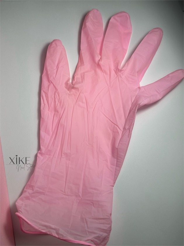 Guantes nitrilo rosa Ch