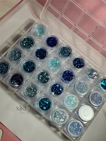 Caja Glitter Blue 