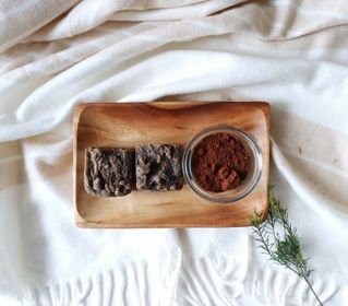 Body Exfoliating Scrub with Coffee and Lavender