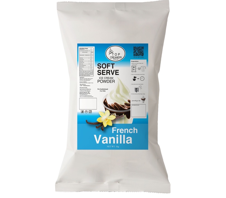 Soft Serve French Vanilla TOP Mix 1kg