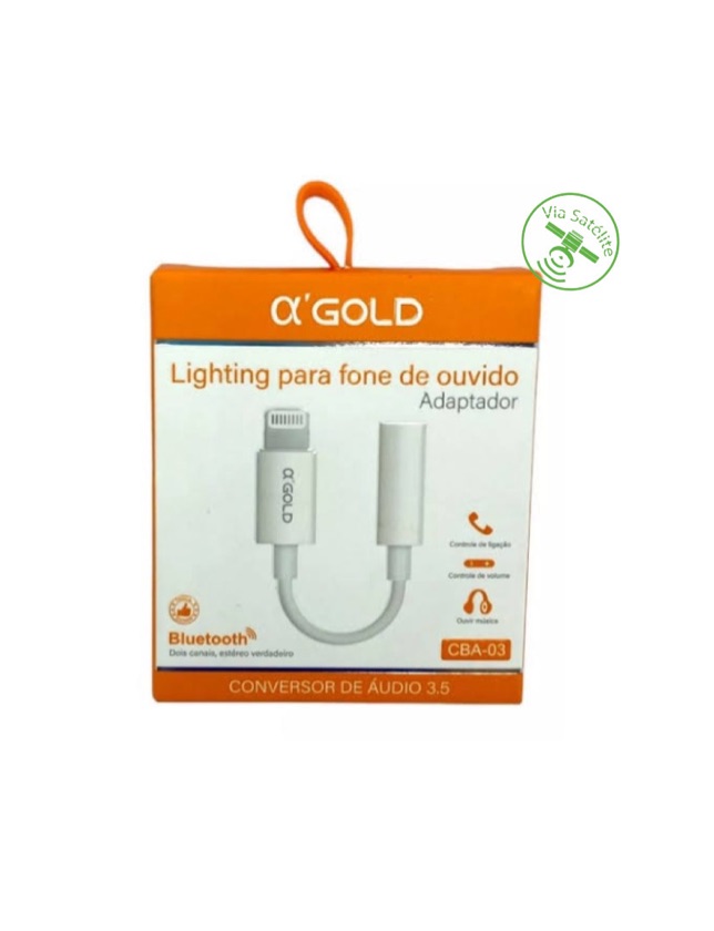 ADAPTADOR LIGHTNING X P2 - MARCA: GOLD REF: CBA-03