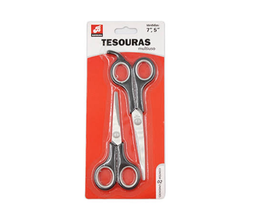 KIT TESOURA C/2 UN MULTIUSO - REF: BAR-13995-15