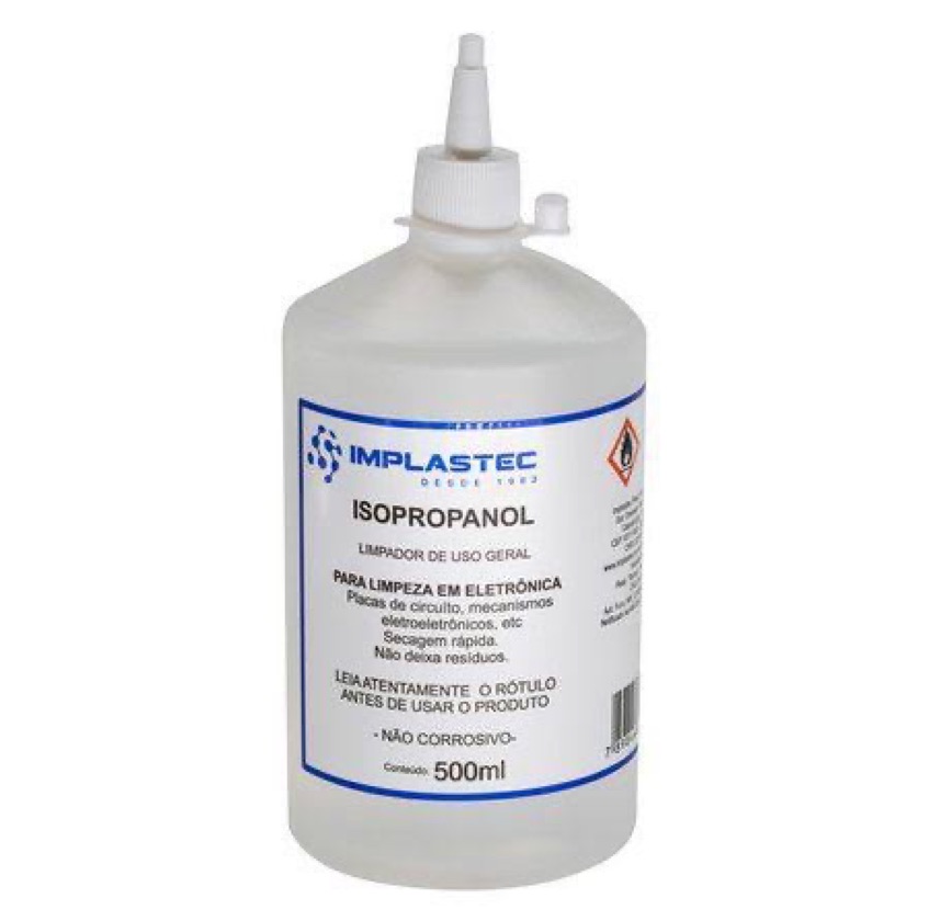 ÁLCOOL ISOPROPANOL 99,8% 500ML - MARCA: IMPLASTEC