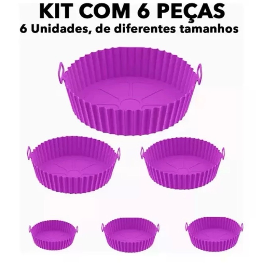 FORMA DE SILICONE KIT COM 6 PÇS - REF: BM-F934