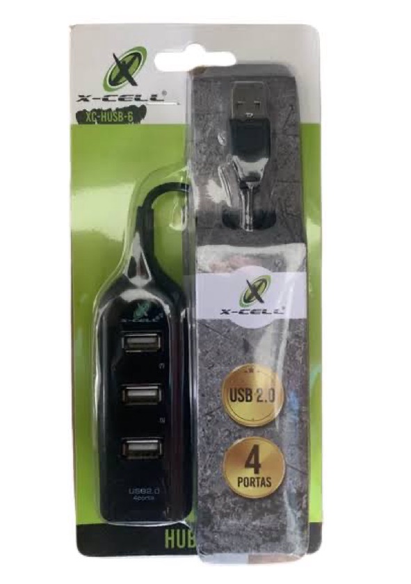 HUB COM 4 USB - MARCA: X-CELL REF: XC-HUB-6 