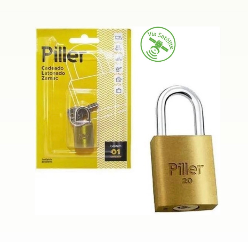 CADEADO 20mm CARTELADO - MARCA: PILLER