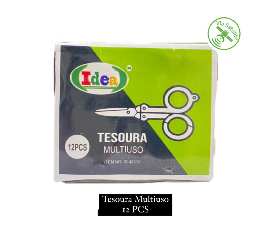 MINI TESOURA MULTIUSO (CX 12UN) - MARCA: IDEA REF: ID-4253T