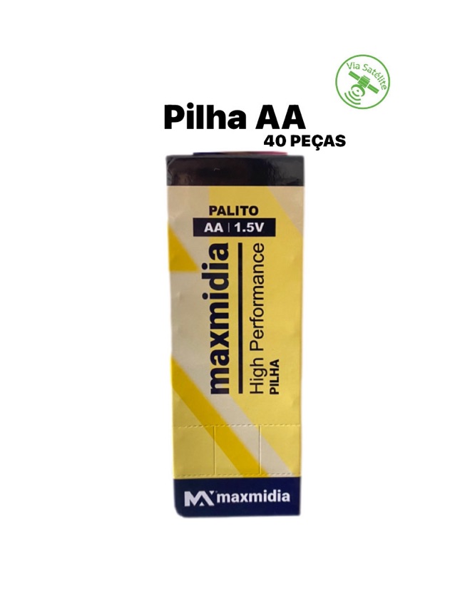 CAIXA DE PILHA MAXMIDIA AA C/ 40 PILHAS