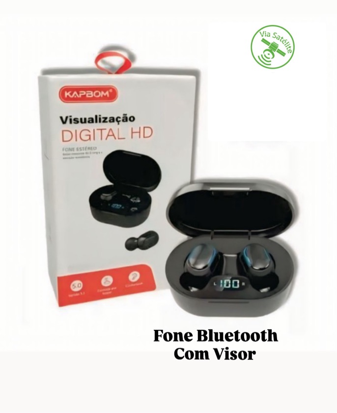 FONE BLUETOOTH COM VISOR - MARCA: KAPBOM REF: KA-999