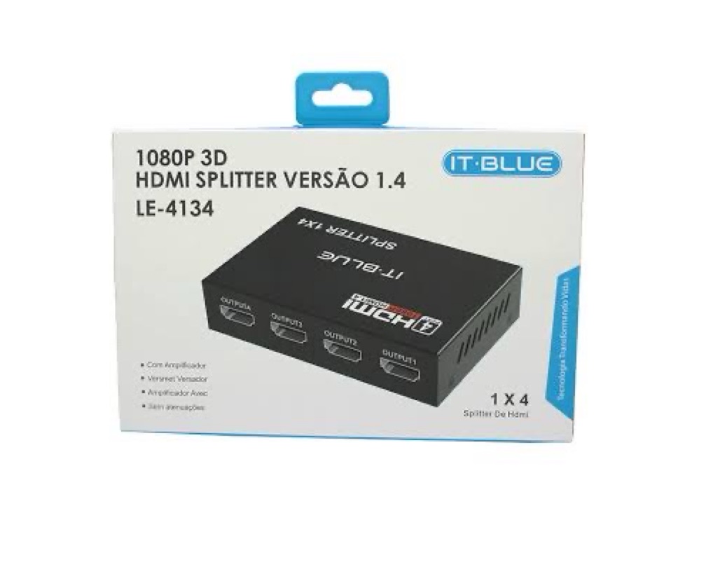 HDMI SPLITTER 1X4 3D - MARCA: IT BLUE REF: LE-4134