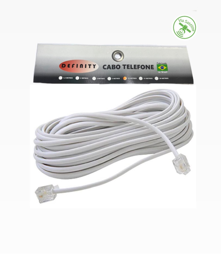 CABO PARA TELEFONE DE 10 METROS - MARCA: DEFINITY REF: COD.510B