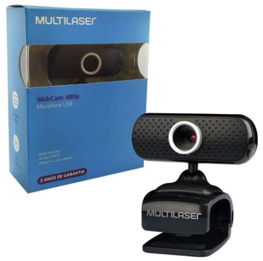 WEBCAM STANDER 480P C/ MICROFONE - MARCA: MULTILASER REF: WC051