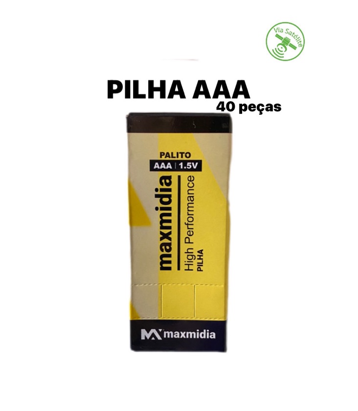 CAIXA DE PILHA MAXMIDIA AAA C/ 40 PILHAS