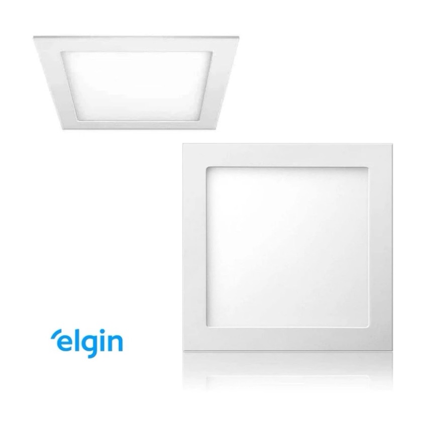 18W - LUMINÁRIA LED DE EMBUTIR 18W - MARCA: ELGIN