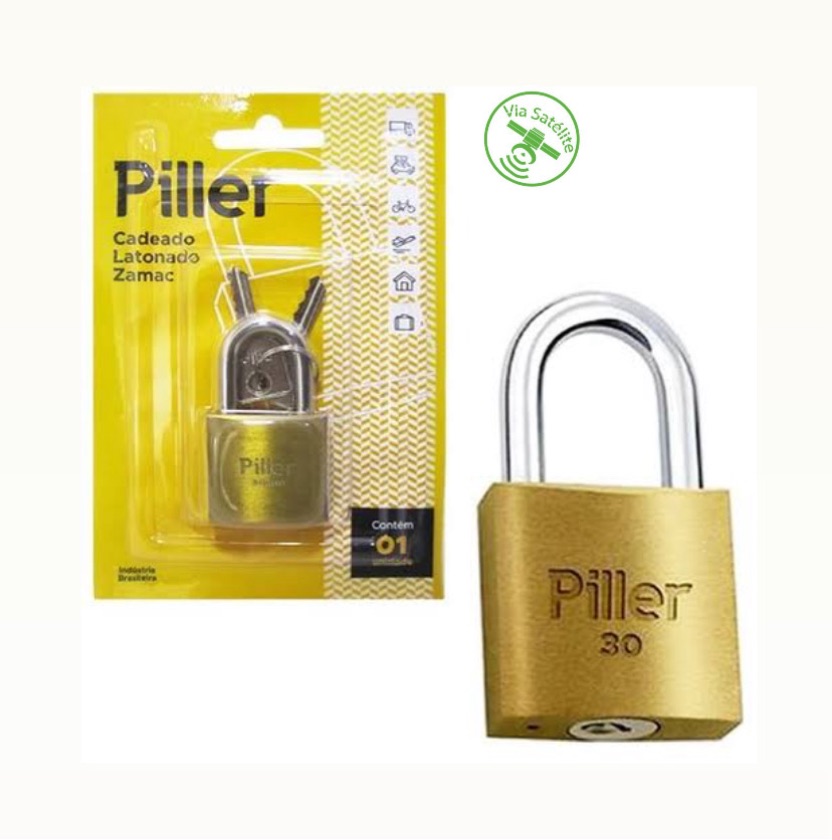 CADEADO 30mm CARTELADO - MARCA: PILLER