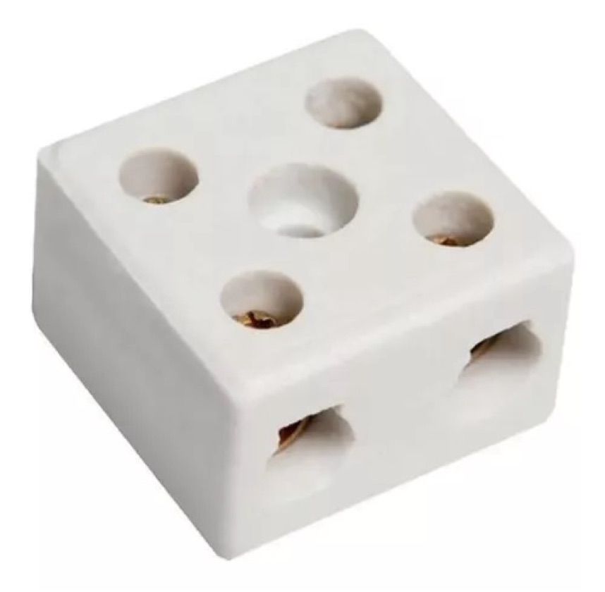 4210 CONECTOR PARA CHUVEIRO 10mm - 2 POLOS 10A (CERÂMICA)