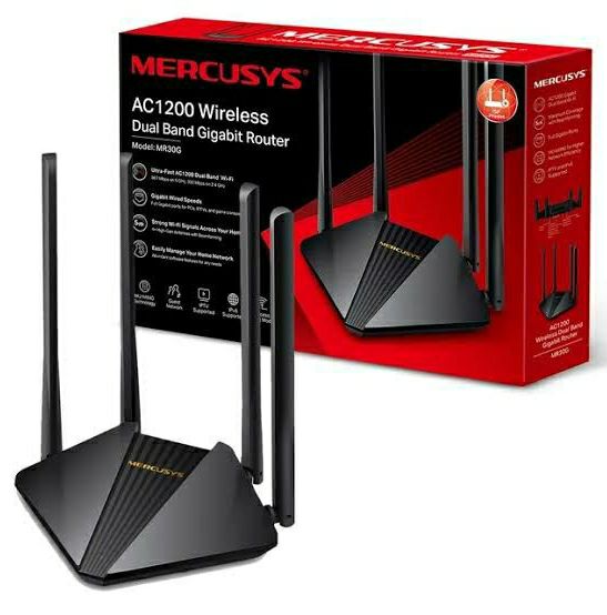 ROTEADOR GIGABIT DUAL BAND - MARCA: MERCUSYS REF: MR30G