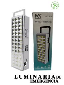 LUMINÁRIA DE EMERGÊNCIA 30LEDS - MARCA: MAXMIDIA REF: MAX-8835