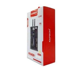 BATERIA POWER BANK TRANSPARENTE 10000mAh 22.5W (CARGA RÁPIDA PD) KA-918 KAPBOM