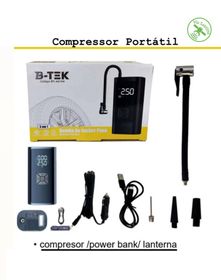 COMPRESSOR DE AR PORTÁTIL - MARCA: B-MAX REF: BT-AX104