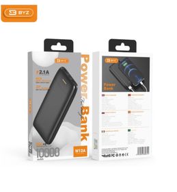 CARREGADOR PORTÁTIL (POWER BANK) 10.000mAh - MARCA: BYZ REF: W12A 