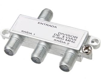 DIVISOR DE ANTENA BLINDADO 1X3 5-900 MHZ (BAIXA) MXT