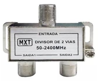 DIVISOR DE ANTENA BLINDANDO 1X2 vias 50-2400MHZ MXT