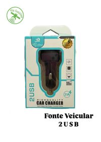 FONTE VEICULAR 2USB - REF: CR-7218