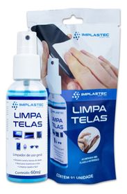 LIMPA TELAS 60ML COM FLANELA NO SAQUINHO - MARCA: IMPLASTEC 