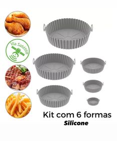 FORMA DE SILICONE KIT COM 6 PÇS - REF: BM-F934