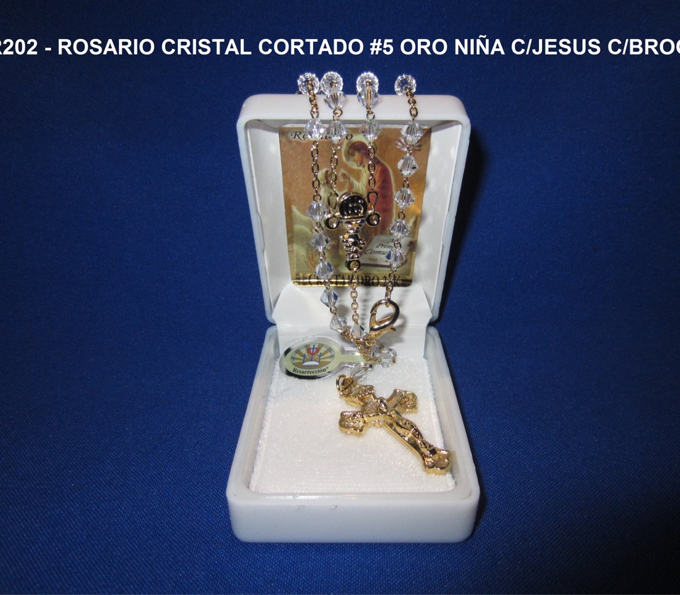 R202 - ROSARIO CRISTAL CORTADO