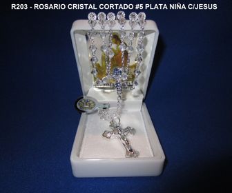 R203 - ROSARIO CRISTAL CORTADO