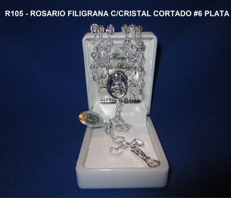 R105 - ROSARIO CRISTAL CORTADO