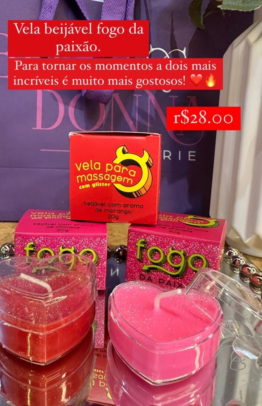 Vela Fogo da Paixão 