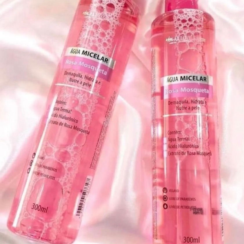 Água Micelar Rosa Mosqueta MaxLove