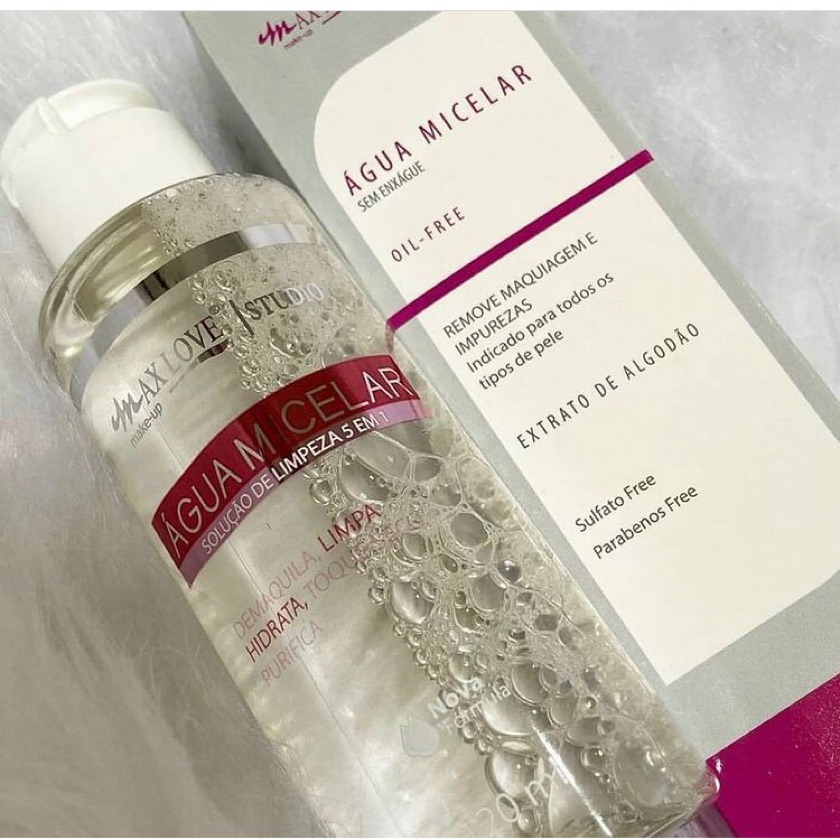 Água Micelar Oil-Free MaxLove