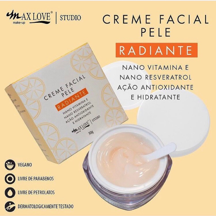 Creme facial radiante MaxLove