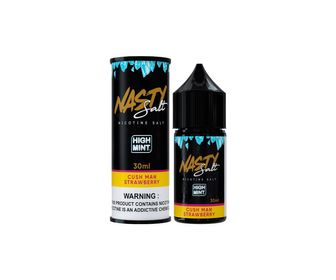 Essência para Vape Nasty Salt 50MG / 30ML - Cushman Strawberry (High Mint)

