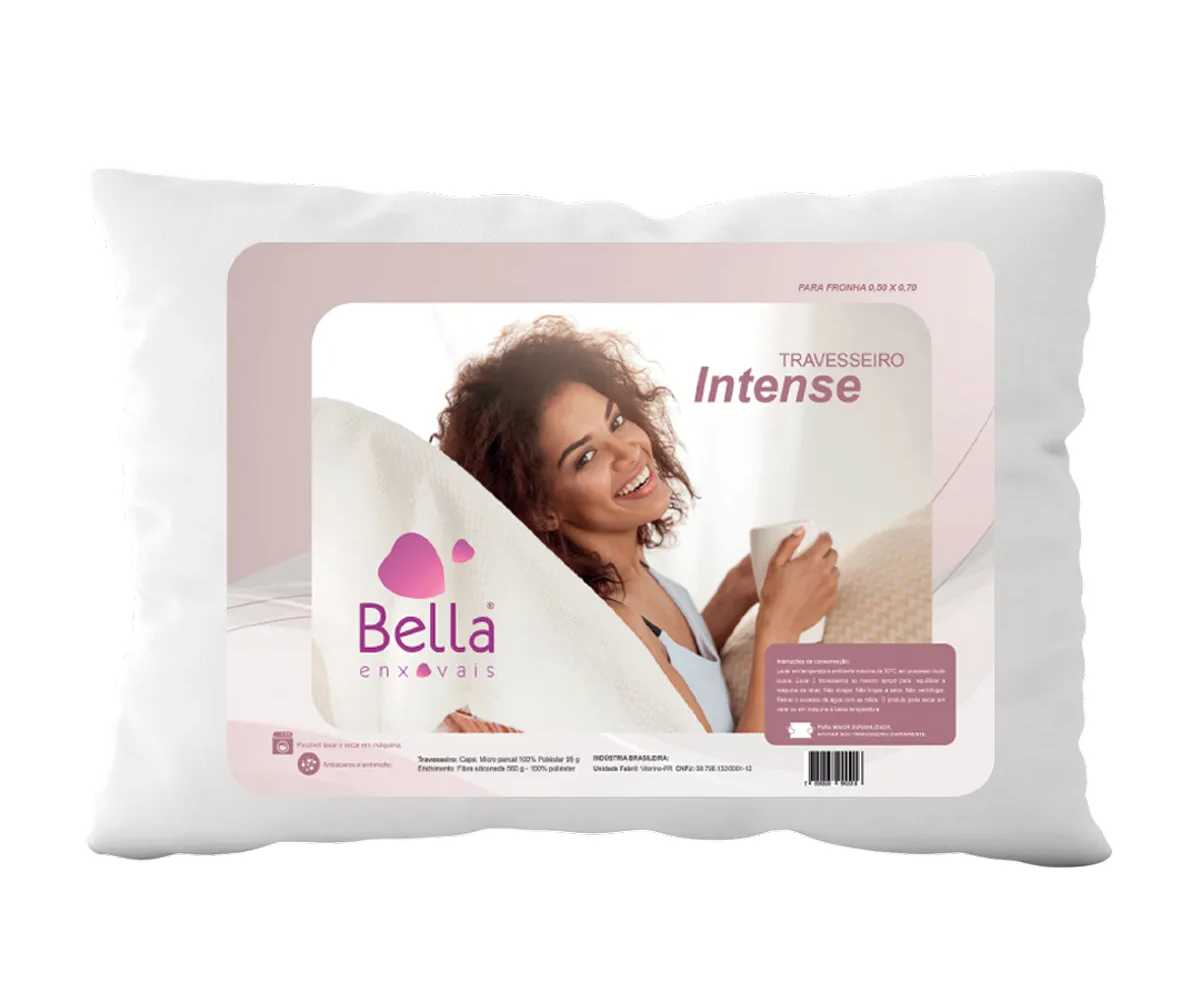 TRAVESSEIRO BELLA INTENSE 560G Fibra Siliconada