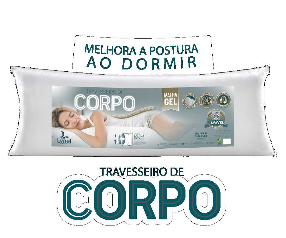 TRAVESSEIRO CORPO MALHA GEL - 50cm x 1.40m 00