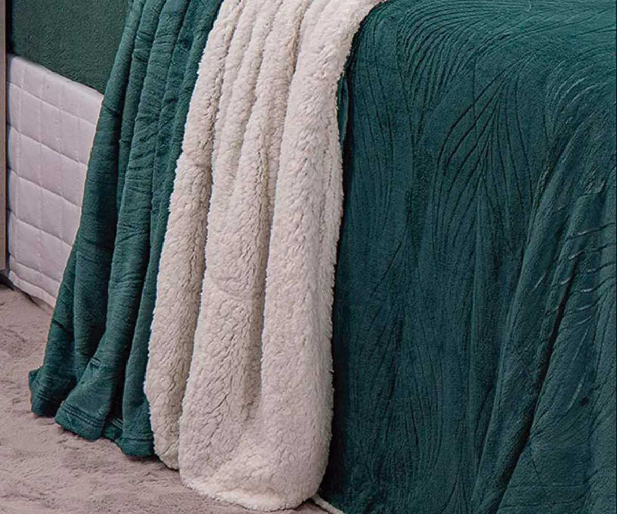 COBERTOR BELLA DREAMS QUEEN 1 PC JADE