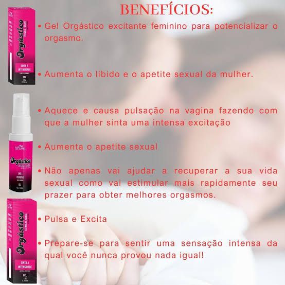 Excitante Feminino Forte Orgástico Pulsa e Aquece