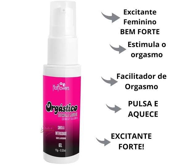 Excitante Feminino Forte Orgástico Pulsa e Aquece