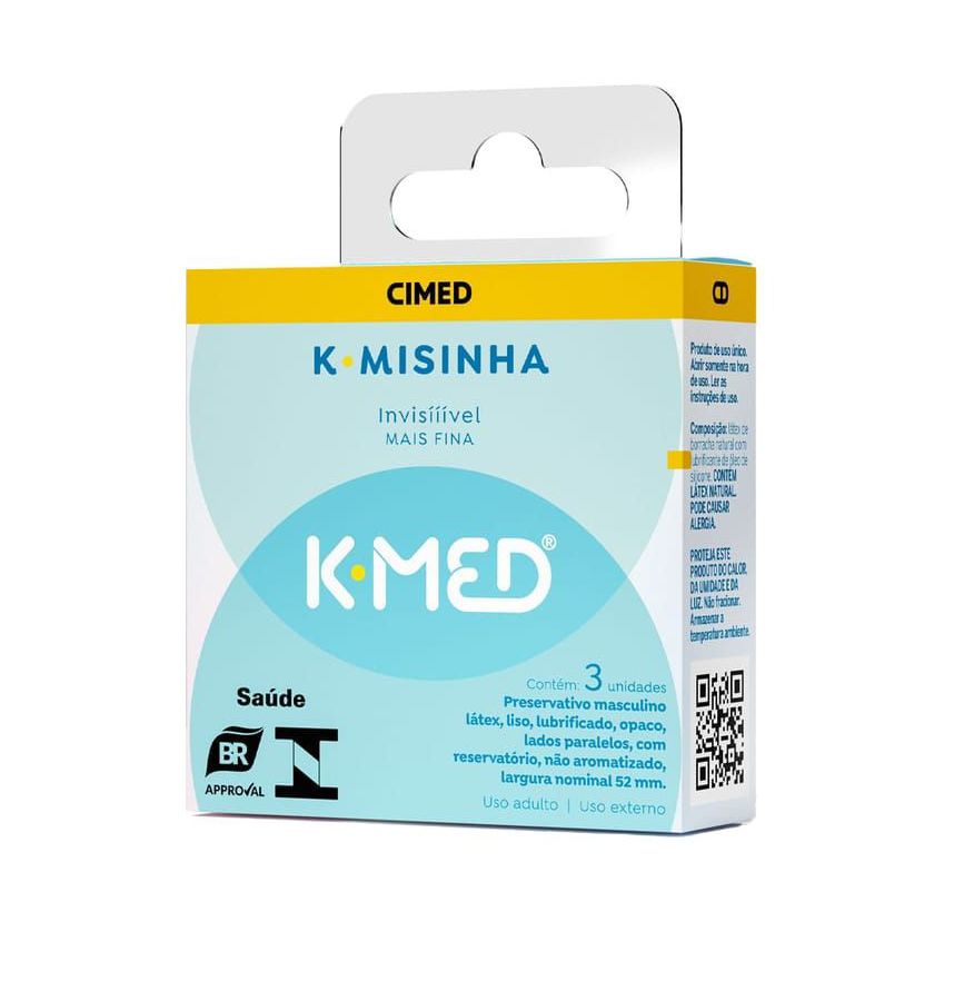 K-misinha preservativo invisível 3 unidades K-MED