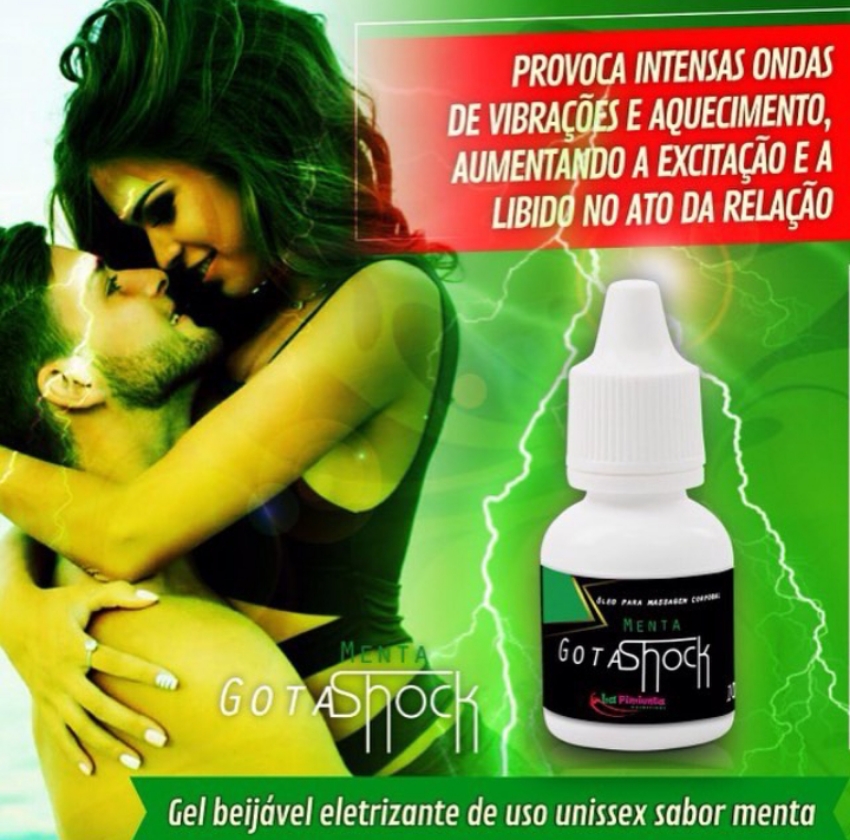 Excitante Unissex Gotas Shock Menta 