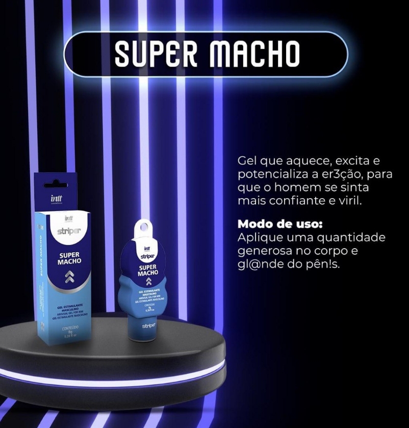 Excitante Masculino Super Macho 8g Intt