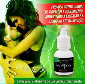 Excitante Unissex Gotas Shock Menta 